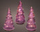 Glass Tree Steady Micro LED Pink 17.5 cm