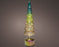 Glass Tree Mico LED Emerald/Gold 39 cm Rotating