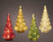 Glass Tree Mico LED Assorted Colours 25.5 cm