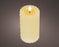 Candle Cream/Warm White LED Wick 7.5 x 16 cm