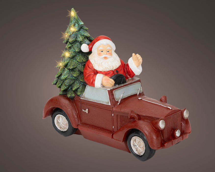 Santa & His Truck with Tree Micro LED