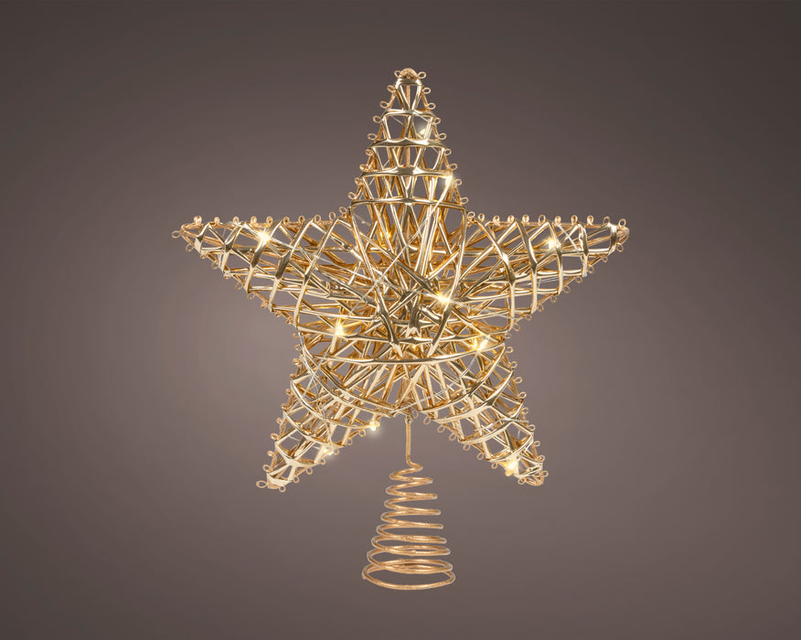 Tree Topper LED Gold Star