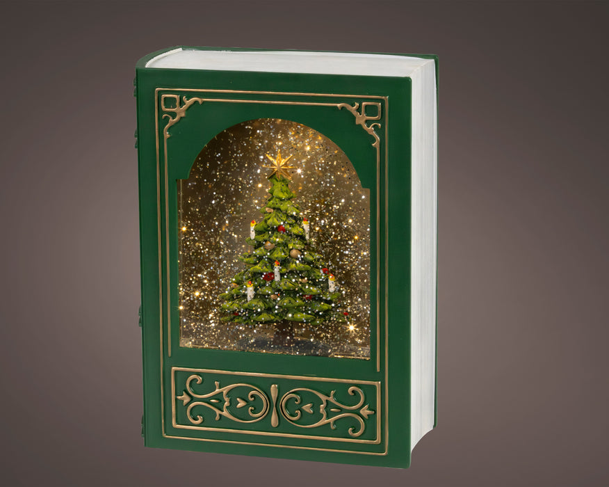 Christmas Book LED Water Spinner