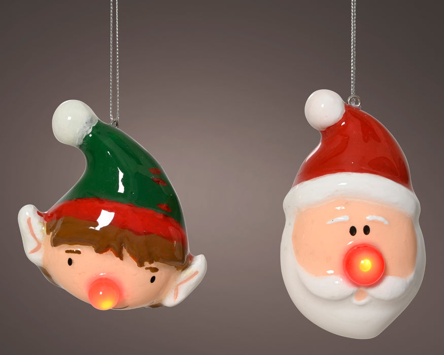 Orn Elf or Santa LED Flashing Nose