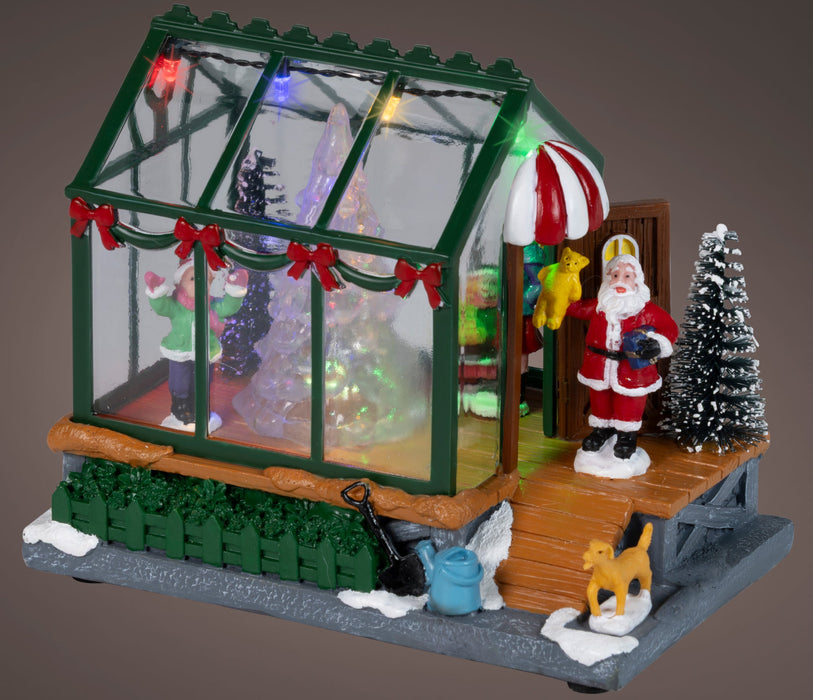 Santa's Greenhouse 9x15x12 cm