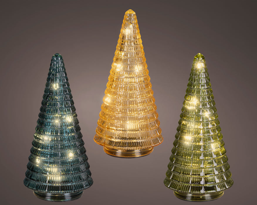 Glass Tree Mico LED Assorted Colours 20 cm