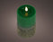 Candle Emerald/Warm White LED Wick 7.5 x 15 CM