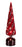 Micro LED Red/Warm White Glass Rotating Tree 40.5 cm