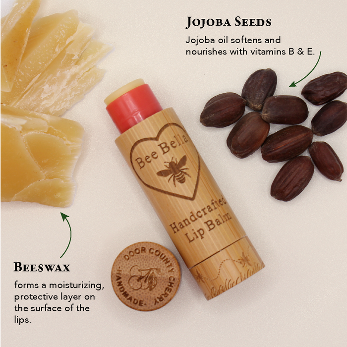 Bee Bella Bee Wax Lip Balm Cherry Lip Balm