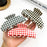 Minimalist Acetate Checkerboard Hair Claw Clip
