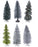 Tree Bristle Assorted 9 x 9 x 23 cm