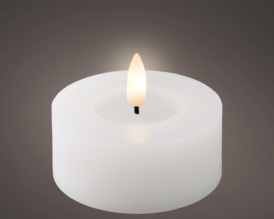 Candle LED White/Warm White 7 x 6 cm Tealight Pair