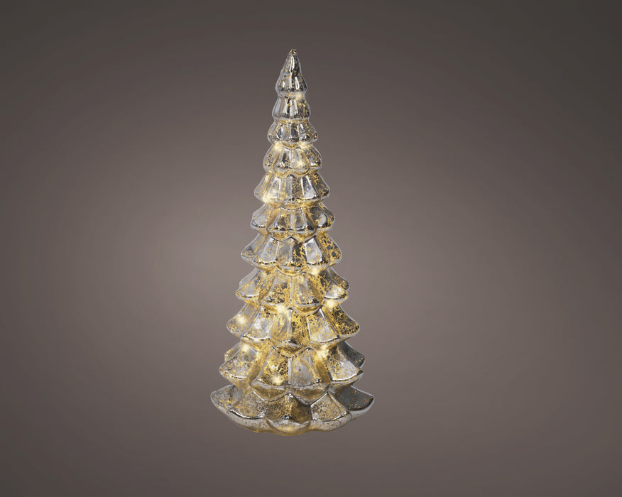 Glass Tree Mico LED Silver 32 cm