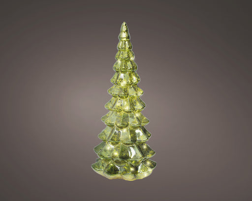 Glass Tree Micro LED Green 32 cm