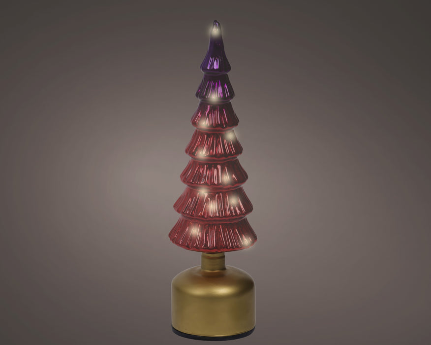 Lights Micro Rotating Glass Tree I/D Pink/Warm White 10x33cm