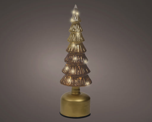 Lights Micro Rotating Glass Tree I/D Brown/Warm White 10x33cm