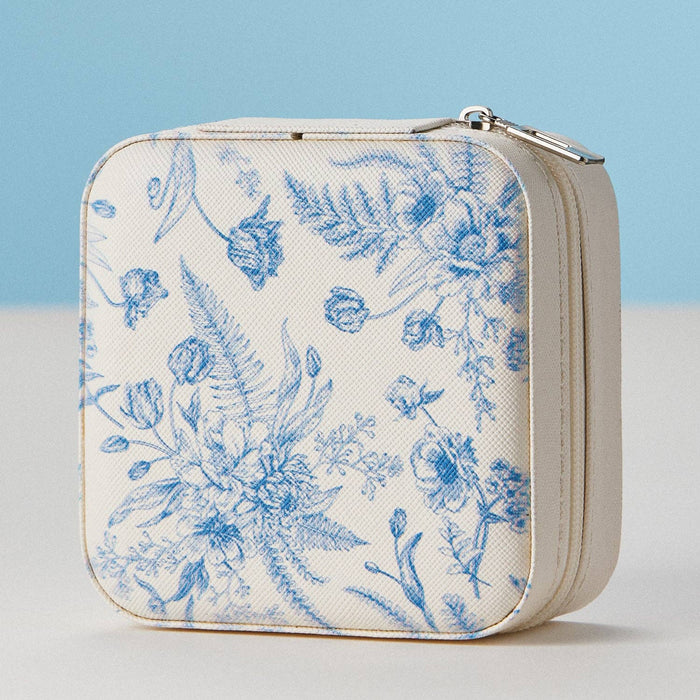 Faux Leather Novelty Print Travel Jewelry Box