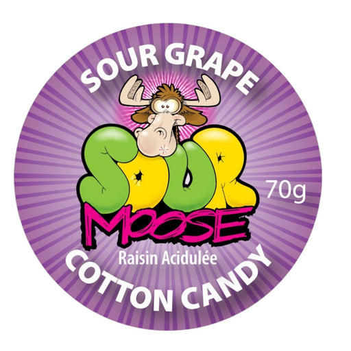 NEW SOUR GRAPE COTTON CANDY 70G 1L SET OF 6