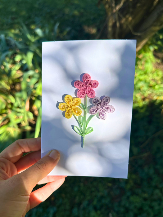 ASST Greeting Cards, Handcrafted paper Flower cards