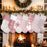 Pink Tones Embroidered Fuzzy Christmas Stockings