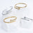 18K Gold PVD Stainless Steel Heart with Stone Bangle