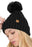 Variegated Cable Knitted Fuzzy Fleece Lined Beanie