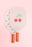Pink Cherry Ric Rac Double-Sided Pickleball Paddle
