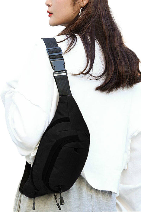 Multi-Compartment Utility Waist Belt Fanny Pack