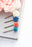 Flower Bobby Pins | Blue and Coral | Flowers for Hair
