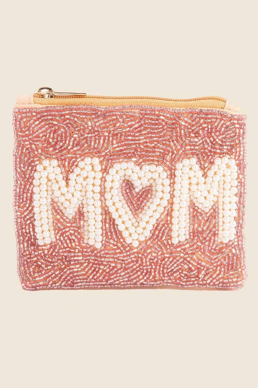 Pearl And Seeded Mom Coin Purse