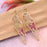 Gold Tropical Parrot Dried Flower Earrings