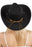 Buffalo Skull Belt Tycoon Retro Faux Wool Felt Cowboy Hat