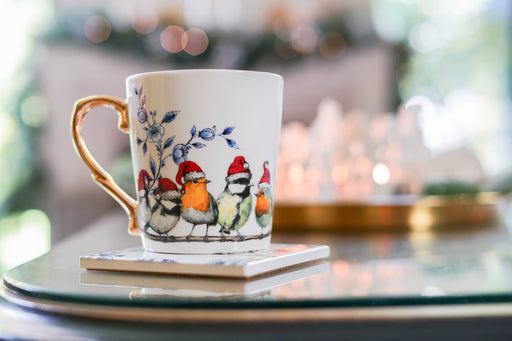 Christmas Forest Birds Mug