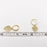 "Fuck off" Heart-shaped Gold Plated Huggie Earrings