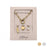 18K Gold Angel Wing Charm Holder Necklace Gift Set