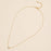 6mm Classic Pearl Charm 18K Gold Dip Necklace