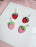 Strawberry Hoops | Polymer Clay Earrings