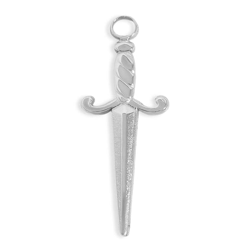 18K Gold PVD Stainless Steel Dagger Charm