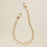 Gold Chain Bag Charm with Pearl Accents Handbag Accessory