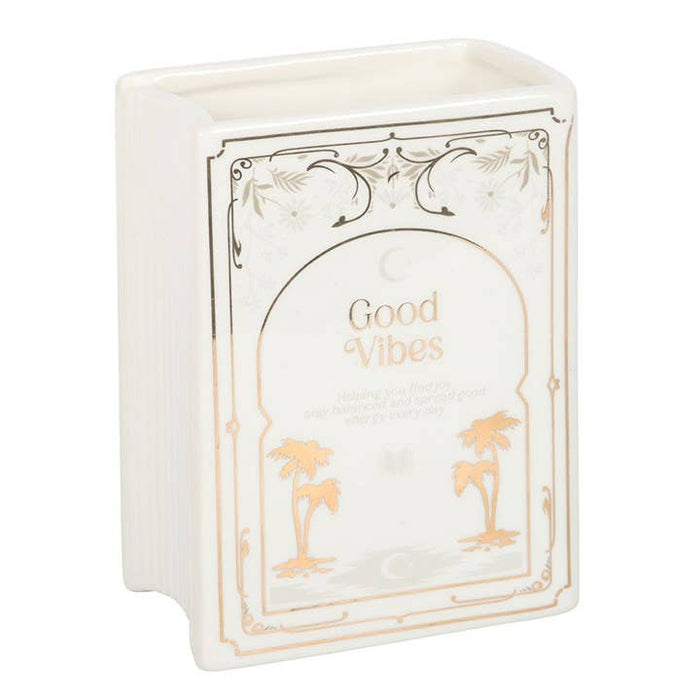 White Book Shaped Vase