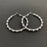 Pearl Metal Beaded Hoop Earrings