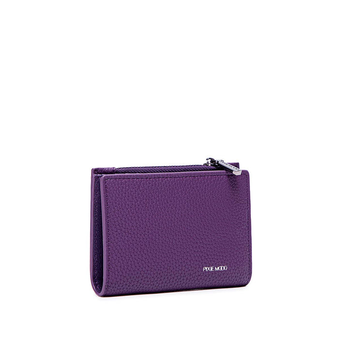 Aiko - Recycled Vegan Wallet - Plum Pebbled