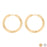 18K Gold PVD Stainless Steel Circle Huggie Hoop Earrings