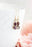 Vintage Glass Earrings -Three Jewel - Violet Purple