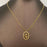 Hollow Flower Charm 18K Gold Plated S.Steel Necklace - FGS