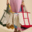 Ecofriendly Cotton Canvas Carry Tote with Charm Holder