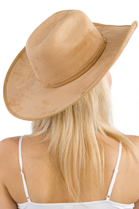 Faux Nubuck Suede Cutter Cowboy Hat