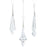 Orn Crystal Drops Iris/Transparent
