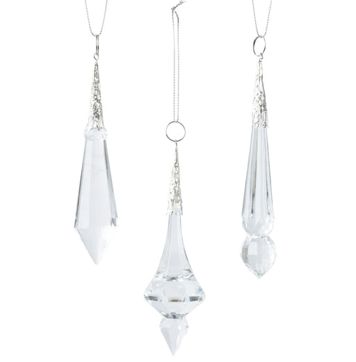 Orn Crystal Drops Iris/Transparent