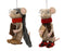 Orn Mouse with Book & Slippers